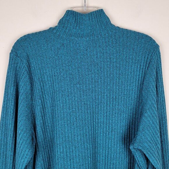 Torrid Relaxed Fit Super Soft Plush Rib Quarter Zip Sweatshirt Green Size 3X - Picture 7 of 14